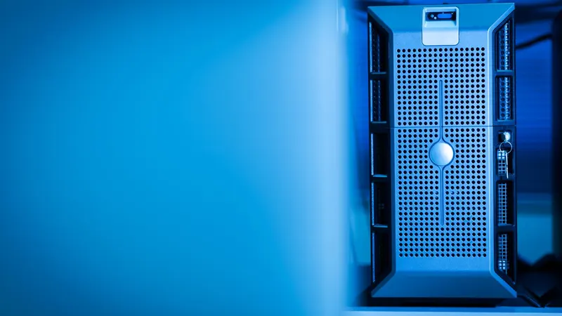 Serveur de calcul en lumière bleue